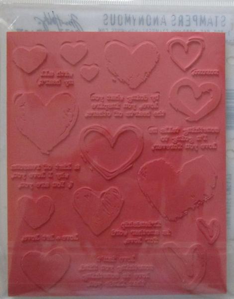 Stampers Anonymous, Love Notes Tim Holtz Cling Stamps