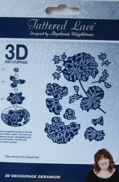 3D Metall Stanzen und CD Bell Flower und Geranium, Tattered Lace