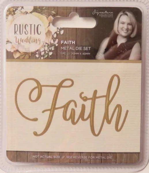 Sara Signature Rustic Wedding Metal Die - Faith, Crafters Companion