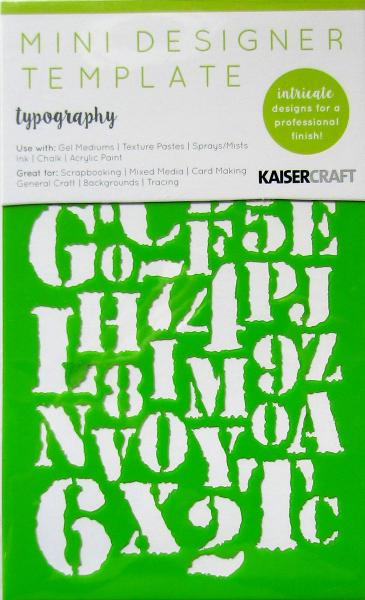 Kaisercraft, Mini Designer Template Typography