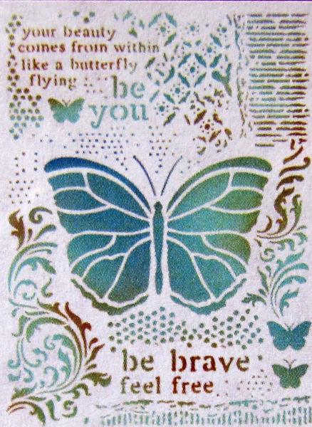 Stamperia, Stencil Schmetterling