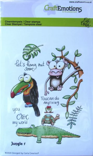 CraftEmotions clearstamps A6 - Jungle 1 Carla Creaties