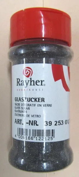 Rayher, Glaszucker schwarz, 100 g