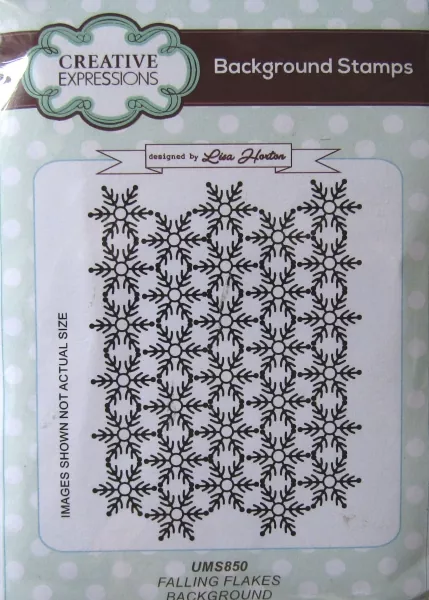 Creative Expressions • Background Stamp Falling Flakes