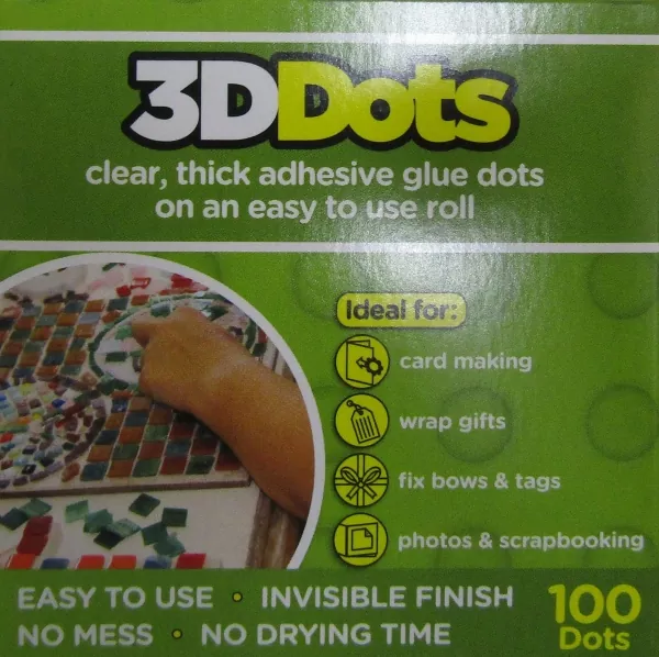 3D Dots, Klebepunkte, 100 Stück