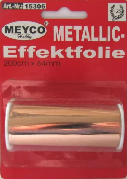 Meyco, Metallic-Effektfolie, kupfer