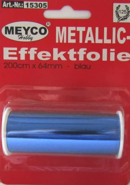 Meyco, Metallic-Effektfolie, blau