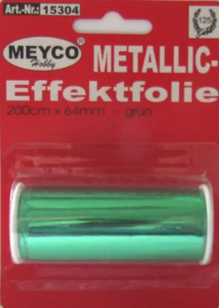 Meyco, Metallic-Effektfolie, grün