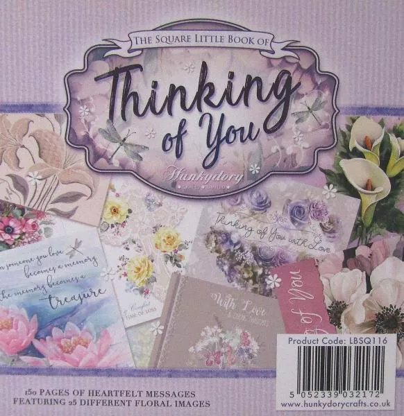 Hunkydory, Square Little Book of Thinking of You