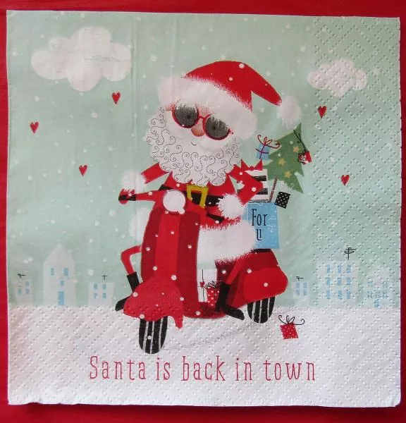 Serviette Santa is back in town