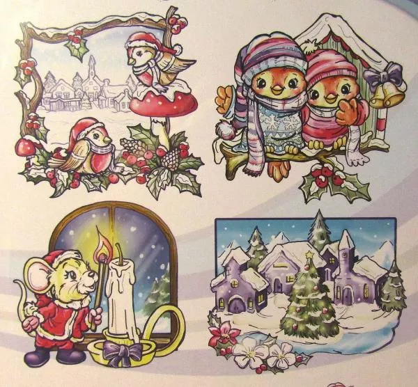 Yvonne Creations, Clearstamp Colourful Christmas