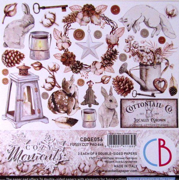 Ciao Bella, Cozy Moments 6x6 Inch Fussy Cut Pad