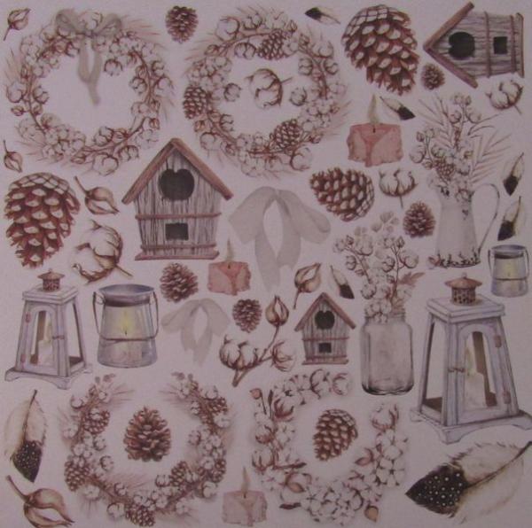 Ciao Bella, Cozy Moments 6x6 Inch Fussy Cut Pad