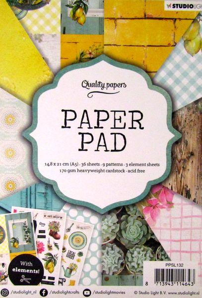 Studiolight, Paper Pad Holiday, Citron