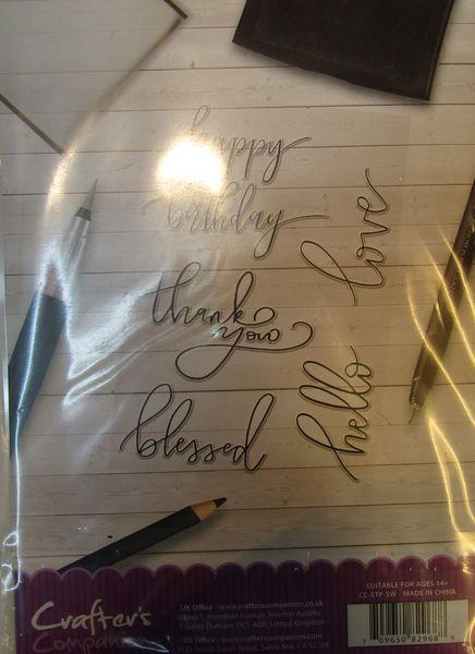 Crafters Companion, Stamp Script Words