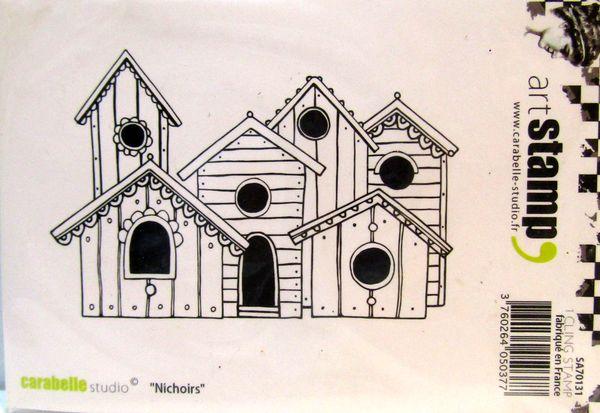 Carabelle Studio, Cling Stamp Art Nichoirs