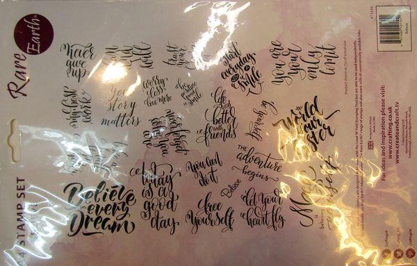 Clear Stamps, Text Stempel 2, FORMAT DIN A 4