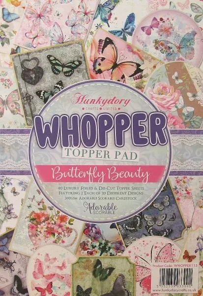 Hunkydory, Whopper Topper Pad Butterfly Beauty