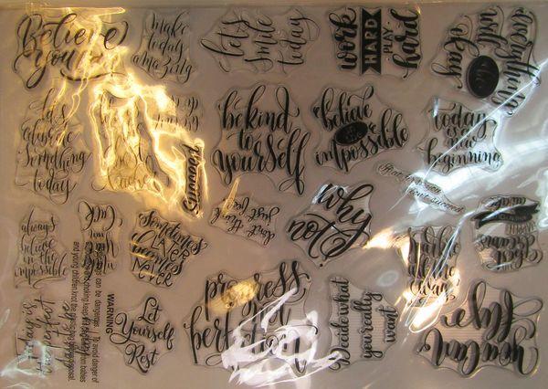 Clear Stamps, Text Stempel, FORMAT DIN A 4