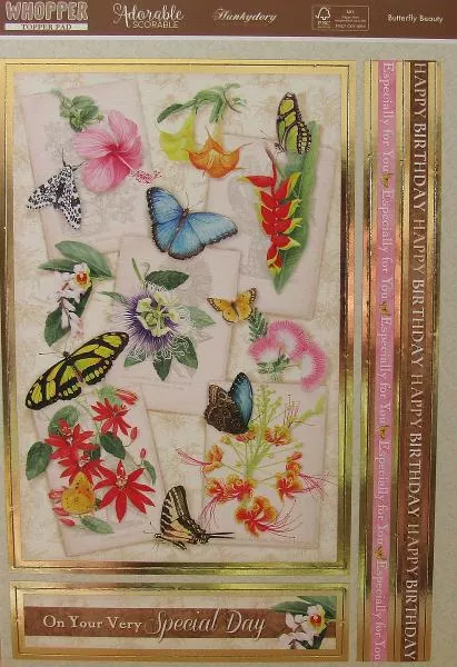Hunkydory, Whopper Topper Pad Butterfly Beauty