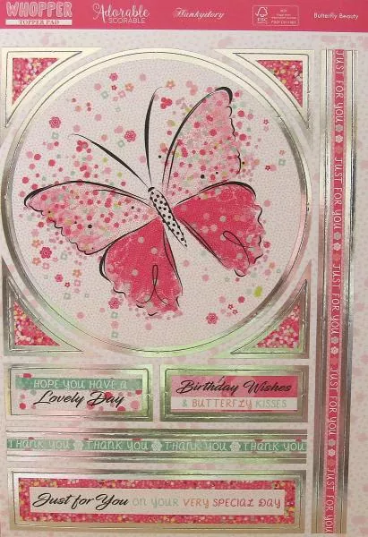 Hunkydory, Whopper Topper Pad Butterfly Beauty