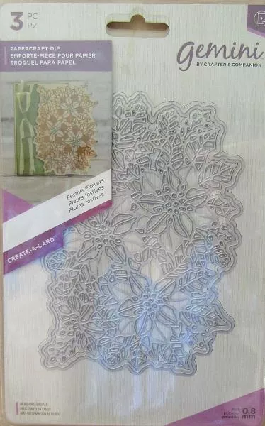 Crafter's Companion Gemini Create-a-Card Festive Flowers