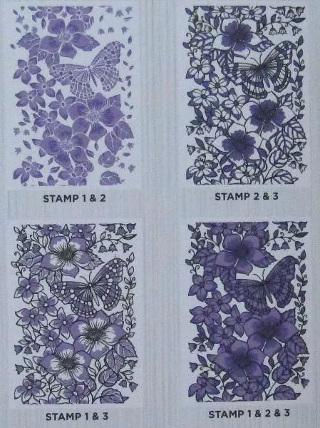 Crafter's Companion Background Layering Stamps - Butterfly Bouquet