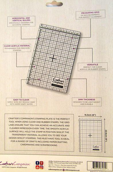 Crafters Companion, Stamping Plate, Large