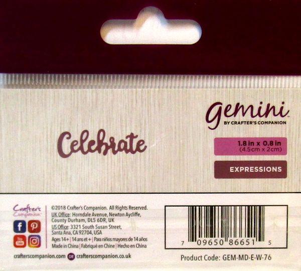 Crafters Companion, Die Celebrate