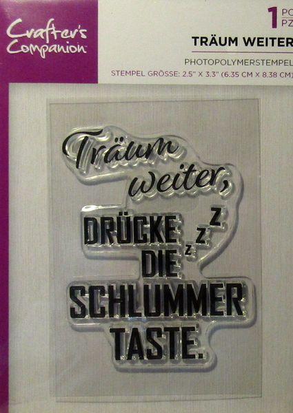 Crafters Companion, Stamp Träum Weiter