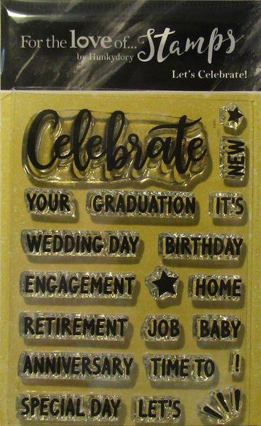 Hunkydory, For the Love of Stamps Lets Celebrate