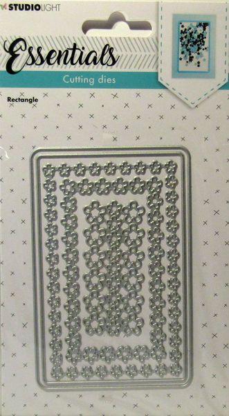 Studiolight Cutting Dies Rectangl with Flowers