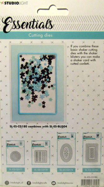 Studiolight Cutting Dies Rectangl with Flowers