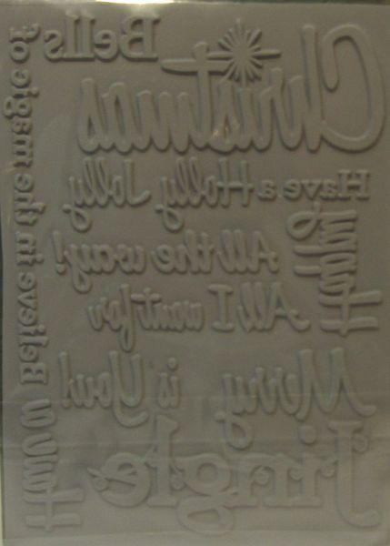 Crafters Companion, Unmounted Rubber Stamp A Little bit Festive, Christmas Jingle