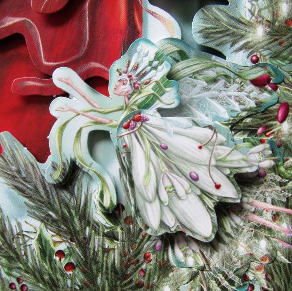 Papermania Framed Decoupage Card - Enchanted Christmas