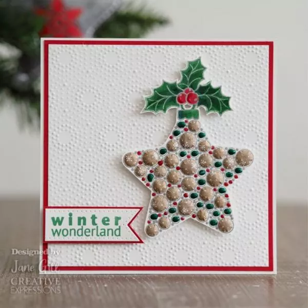 Woodware • Clear singles stempel Bubble bauble and holly