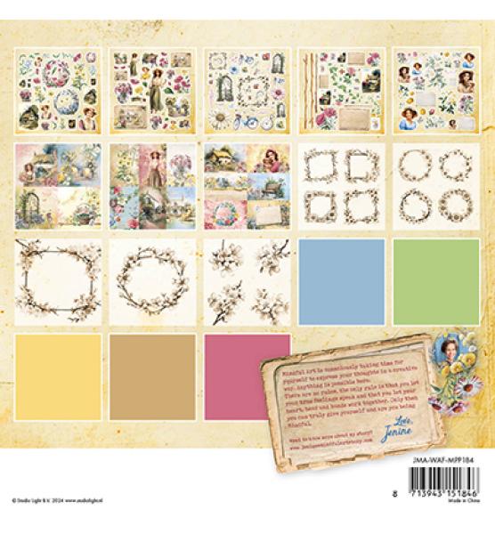 Studiolight • Mixed Paper Pad Vellum, unicolor & elements Wild & Free nr.184