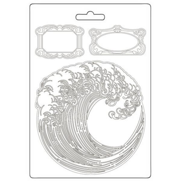 Stamperia, Silent Sea A5 Soft Mould Wave