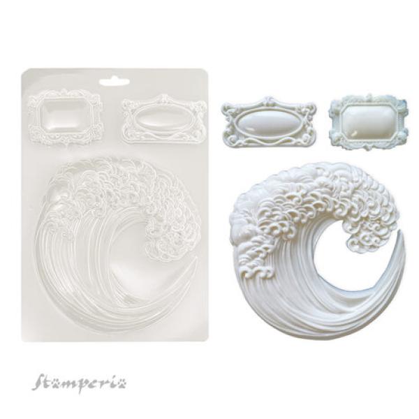 Stamperia, Silent Sea A5 Soft Mould Wave