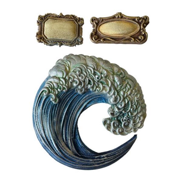 Stamperia, Silent Sea A5 Soft Mould Wave