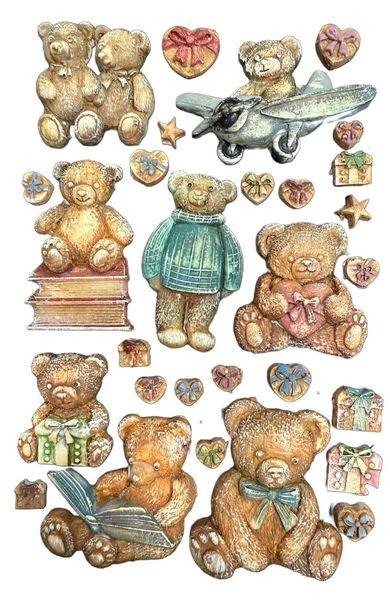 Stamperia, The Owl's House A5 Silicon Mould Teddy Bears