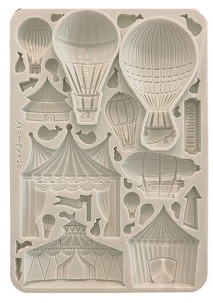 Stamperia, Alice in Christmas A5 Silicon Mould Circus and Air Balloons