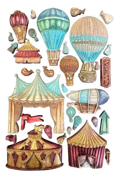 Stamperia, Alice in Christmas A5 Silicon Mould Circus and Air Balloons