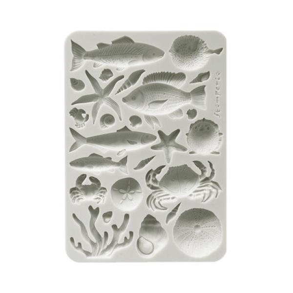 Stamperia, Silent Sea A5 Silicon Mould Shells and Fish
