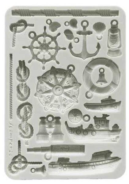 Stamperia, Silent Sea A5 Silicon Mould Rudders and Boats