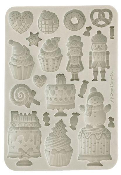 Stamperia, Candy Christmas A5 Silicon Mould Cakes