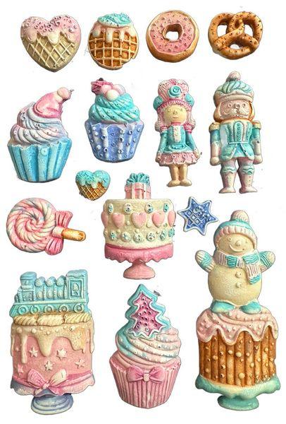 Stamperia, Candy Christmas A5 Silicon Mould Cakes