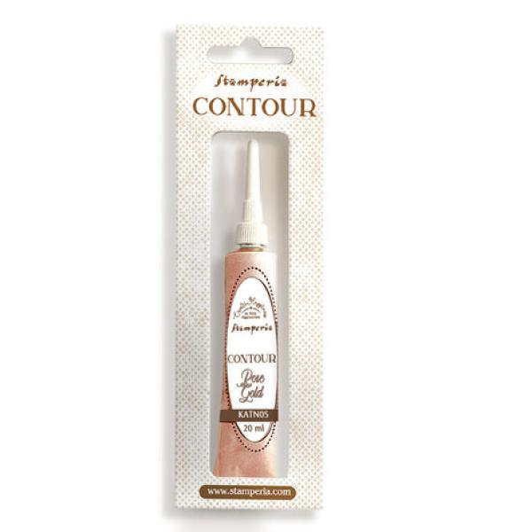 Stamperia, Create Happiness Contour Liner rose gold