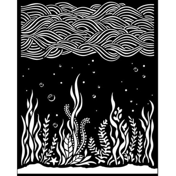 Stamperia, Songs of the Sea Thick Stencil 20x25cm Corals and Poseidonias