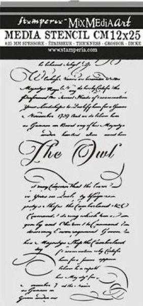 Stamperia, The Owl's House Thick Stencil Letter